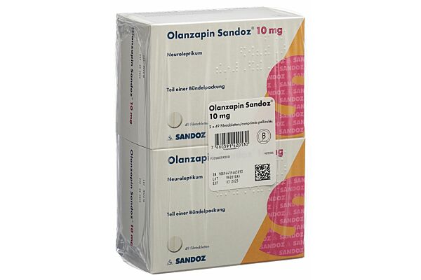 Olanzapin Sandoz Filmtabl 10 mg 2 x 49 Stk