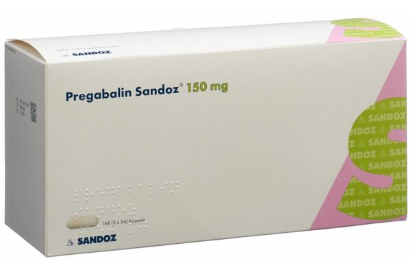 Pregabalin Sandoz Kaps 150 mg 3 x 56 Stk