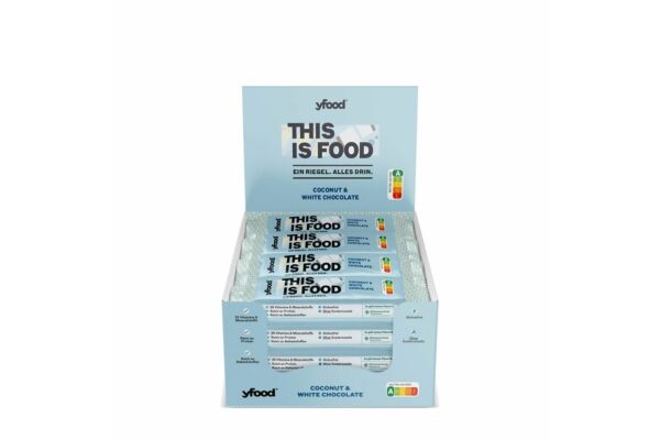 YFood High-Protein Riegel Coconut & White Chocolate 12 x 60 g