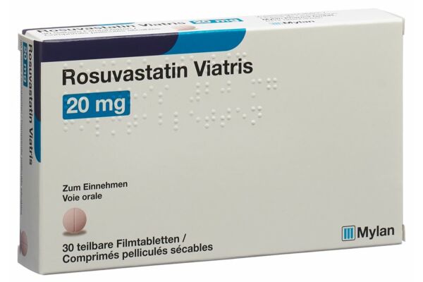 Rosuvastatin Viatris Filmtabl 20 mg 30 Stk