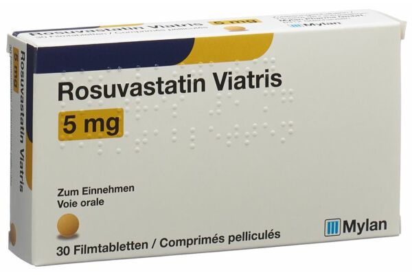 Rosuvastatin Viatris Filmtabl 5 mg 30 Stk