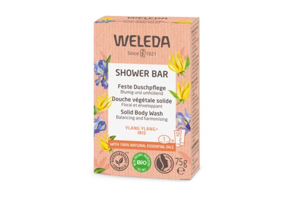 Weleda douche végétale solide ylang ylang iris 75 g