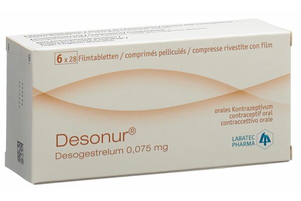 Desonur Filmtabl 0.075 mg 6 x 28 Stk