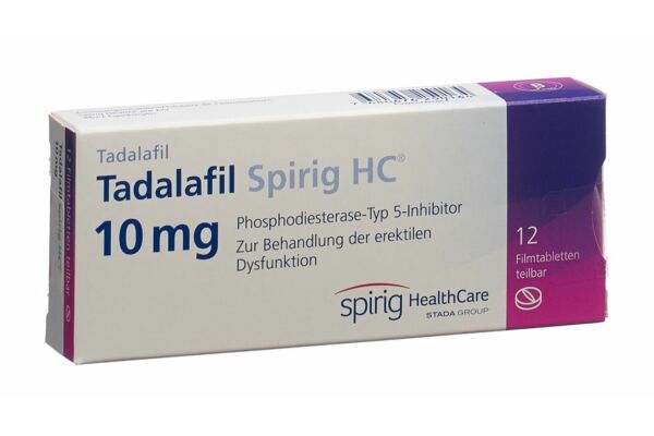 Tadalafil Spirig HC Filmtabl 10 mg 12 Stk