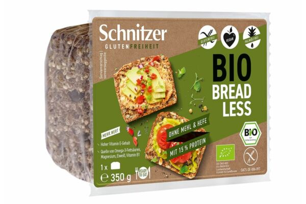 Schnitzer Bio Bread Less Saatenbrot ohne Mehl und Hefe Btl 350 g