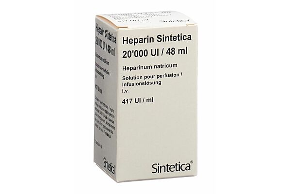 Heparin Sintetica Inf Lös 20000 IE/48ml Durchstf 48 ml