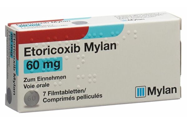 Etoricoxib Mylan Filmtabl 60 mg 7 Stk