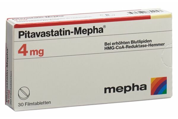 Pitavastatin-Mepha cpr pell 4 mg 30 pce