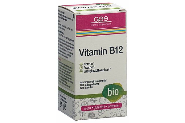 GSE Vitamin B12 Compact Tabl Bio Glas 120 Stk