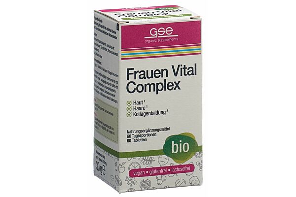 GSE Frauen Vital Complex Tabl Bio Glas 60 Stk