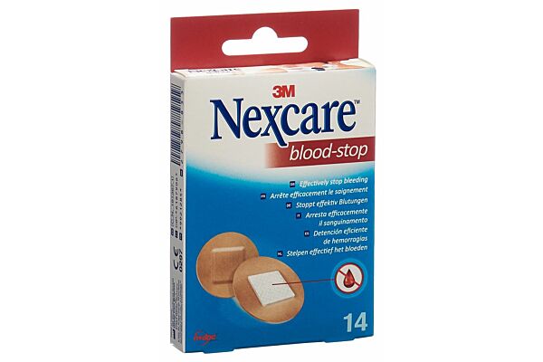 3M Nexcare Blood-Stop Pflaster rund 14 Stk