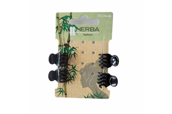 Herba Ecofriendly Pinzettina 1.6cm schwarz 4 Stk