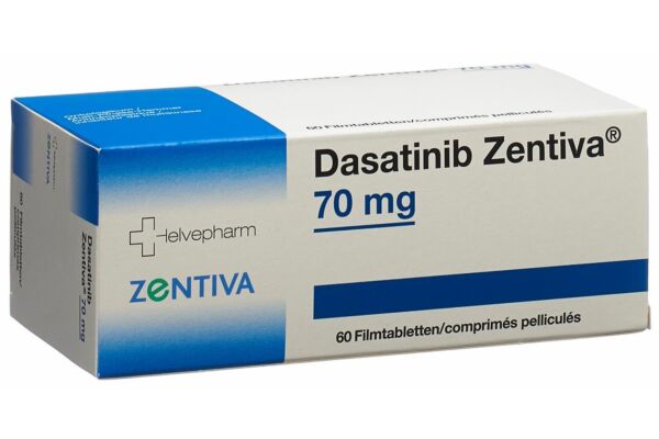 Dasatinib Zentiva Filmtabl 70 mg 60 Stk