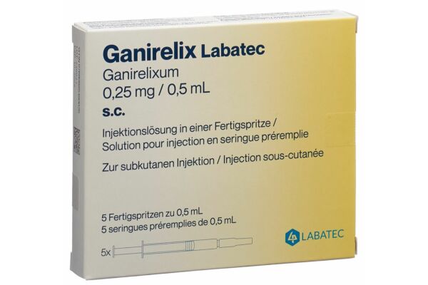 Ganirelix Labatec Inj Lös 0.25 mg/0.5ml Fertspr 5 Stk