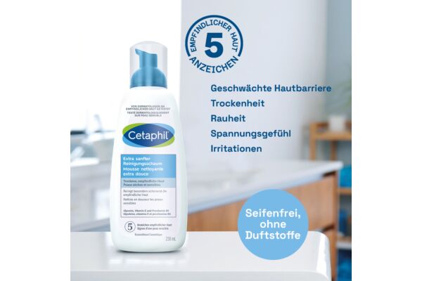 Cetaphil Extra sanfter Reinigungsschaum Fl 236 ml