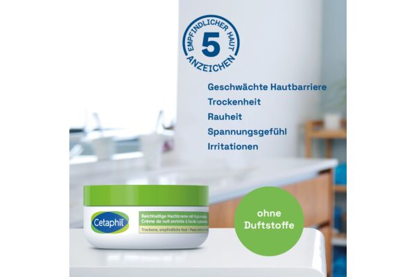 Cetaphil crème de nuit enrichie à l' acide hyaluronique pot 48 ml