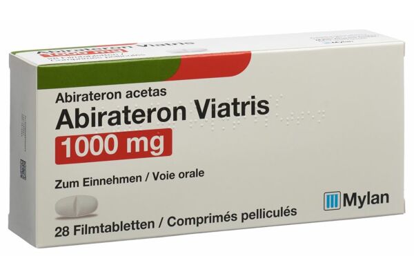 Abirateron Viatris cpr pell 1000 mg 28 pce