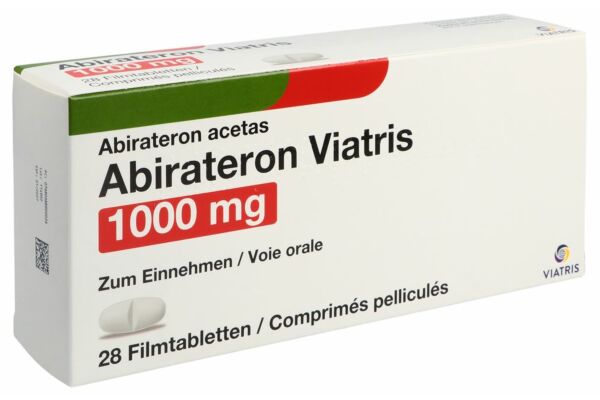 Abirateron Viatris Filmtabl 1000 mg 28 Stk