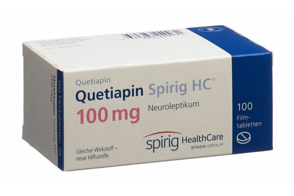 Quétiapine Spirig HC cpr pell 100 mg 100 pce