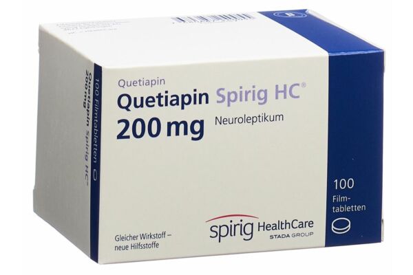 Quetiapin Spirig HC Filmtabl 200 mg 100 Stk