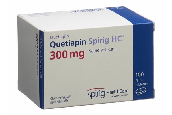 Quetiapin Spirig HC Filmtabl 300 mg 100 Stk