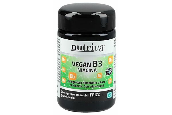 nutriva Vegan B3 Niacina Tabl 1 g Glasfl 30 Stk