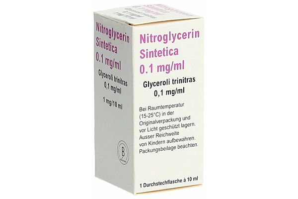 Nitroglycerin Sintetica sol perf 1 mg/10ml