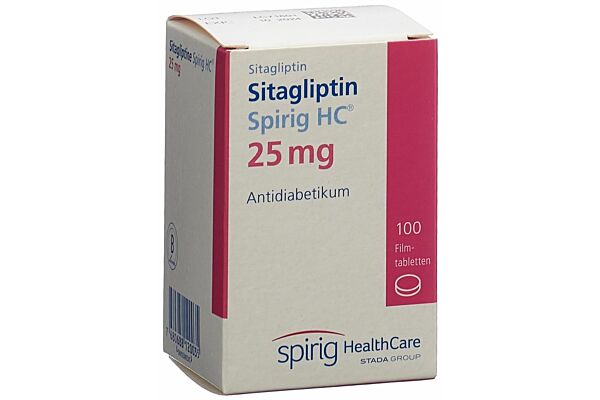 Sitagliptine Spirig HC cpr pell 25 mg bte 100 pce