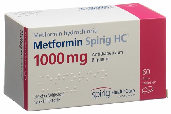 Metformin Spirig HC Filmtabl 1000 mg 60 Stk