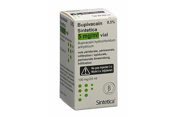 Bupivacain Sintetica sol inj 100 mg/20ml vial 20 ml