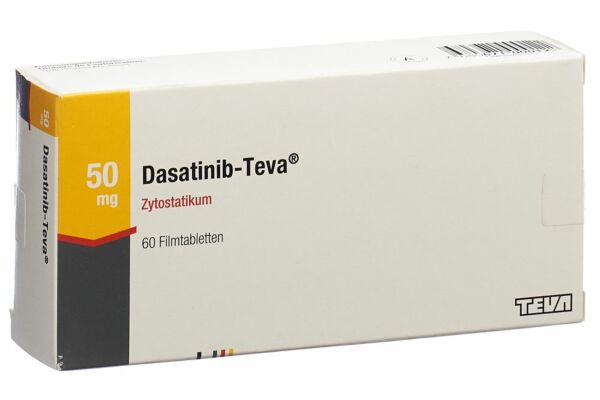 Dasatinib-Teva Filmtabl 50 mg 60 Stk