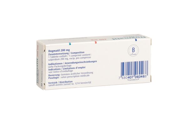 Dogmatil Tabl 200 mg 60 Stk