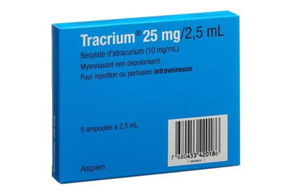 Tracrium Inj Lös 25 mg/2.5ml 5 Amp 2.5 ml